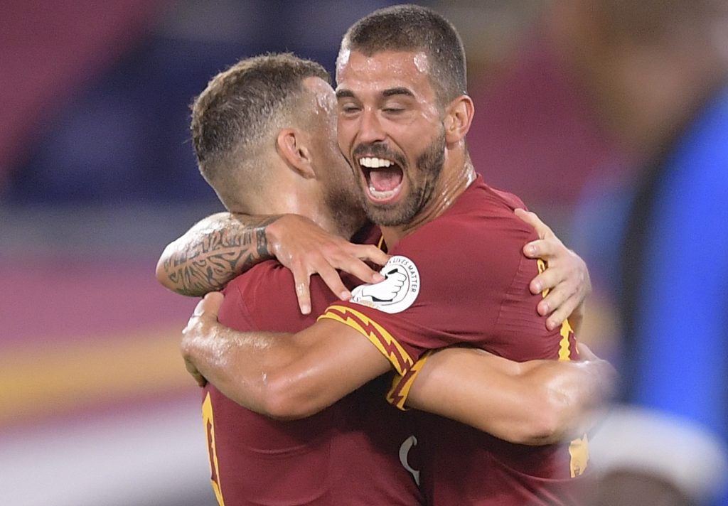 dzeko spinazzola Roma vs Inter - Serie A TIM 2019/2020