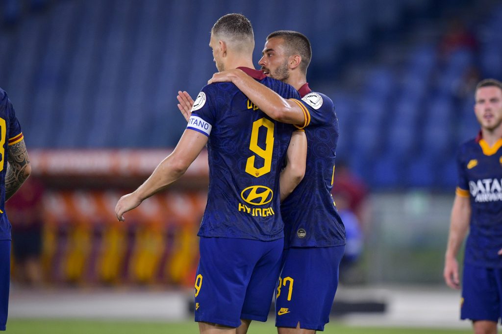 dzeko spinazzola Roma vs Hellas Verona - Serie A TIM 2019/2020