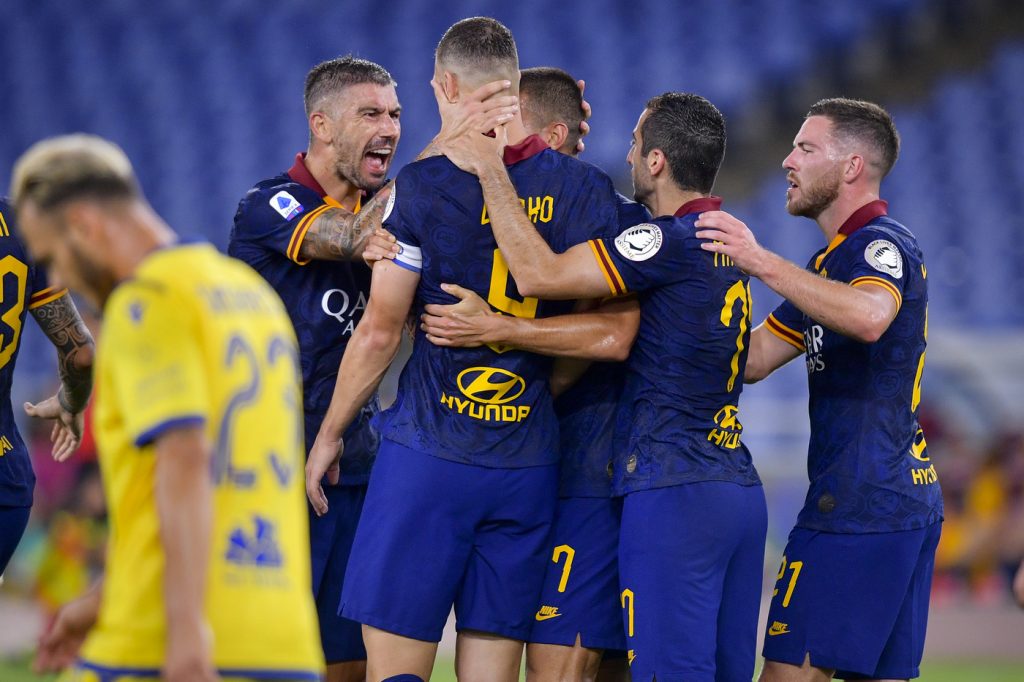 dzeko kolarov Roma vs Hellas Verona - Serie A TIM 2019/2020