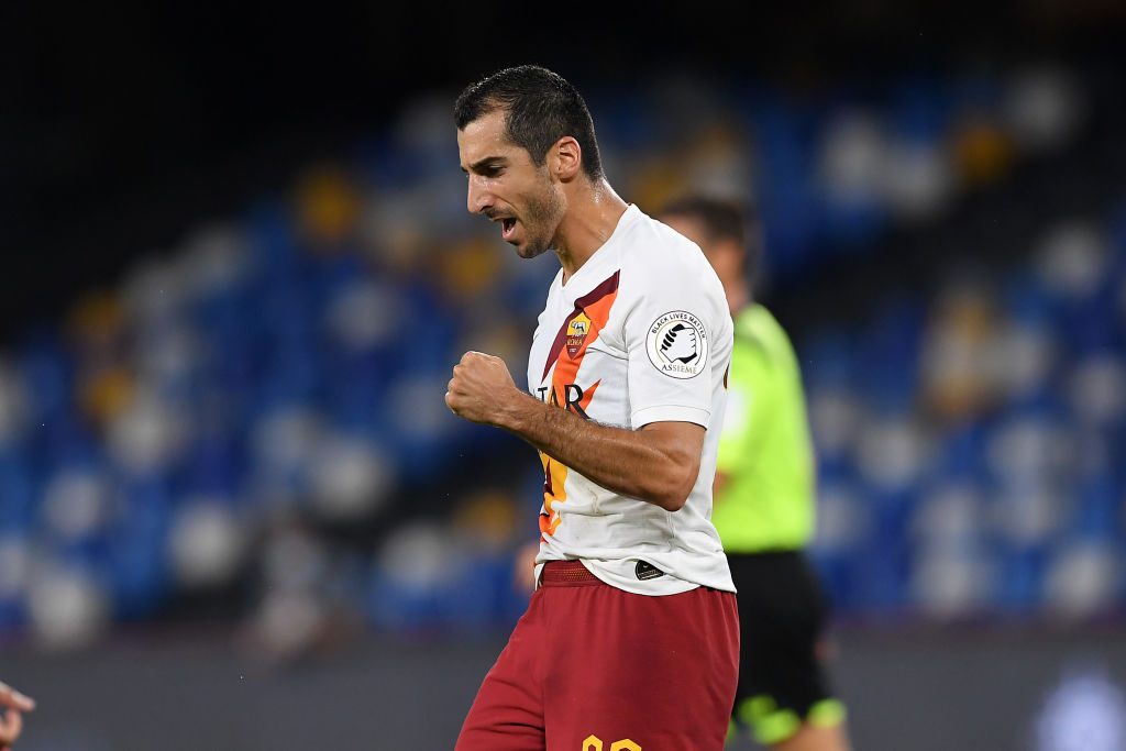 mkhitaryan SSC Napoli v AS Roma - Serie A