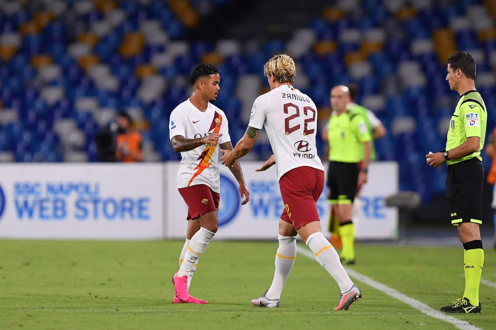 zaniolo kluivert Napoli vs Roma - Serie A TIM 2019/2020