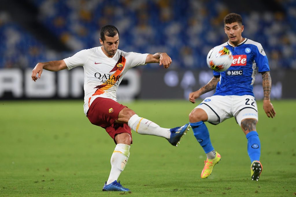 mkhitaryan SSC Napoli v AS Roma - Serie A