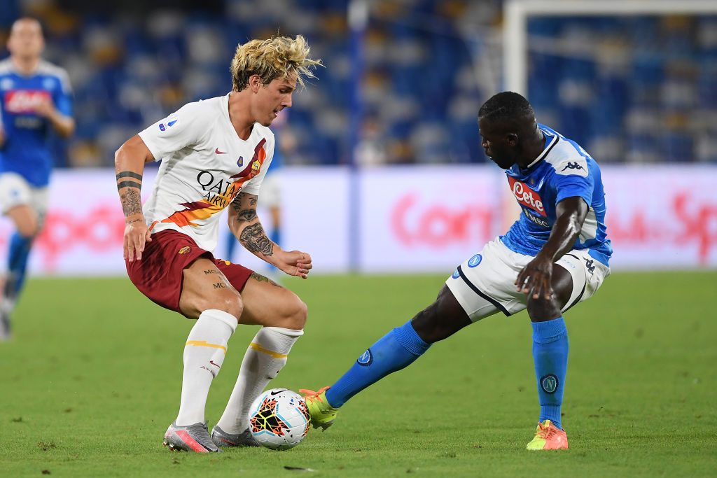 zaniolo koulibaly SSC Napoli v AS Roma - Serie A