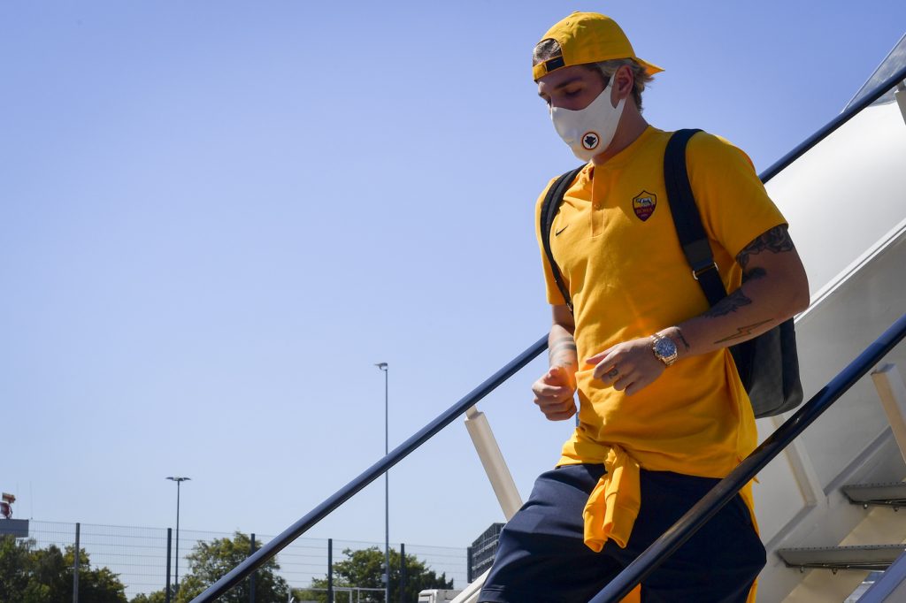 zaniolo AS Roma, la squadra in viaggio per la trasferta di Europa League a Duisburg