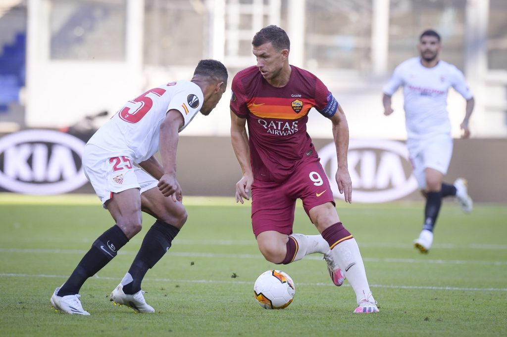 dzeko Siviglia vs Roma - Europa League 2019/2020 - Ottavi di Finale