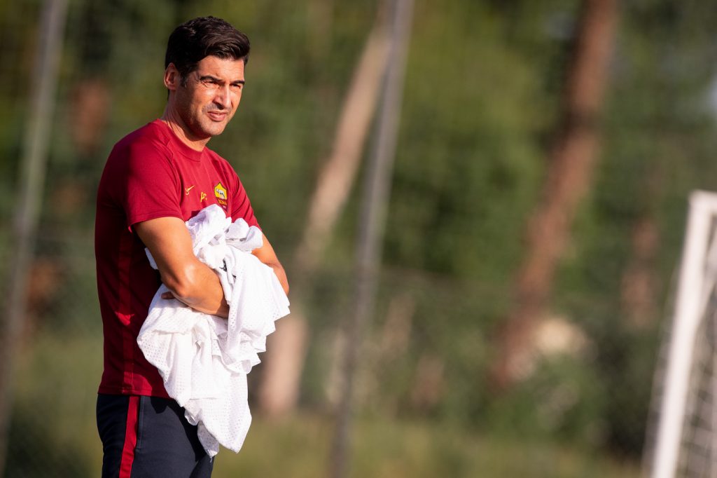 fonseca AS Roma, sessione di allenamento a Trigoria