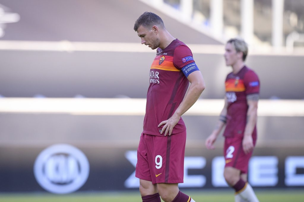 dzeko Siviglia vs Roma - Europa League 2019/2020 - Ottavi di Finale