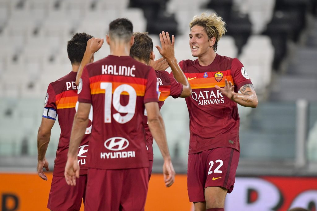 zaniolo kalinic Juventus vs Roma - Serie A TIM 2019/2020