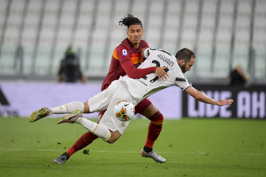 smalling higuain Juventus vs Roma - Serie A TIM 2019/2020