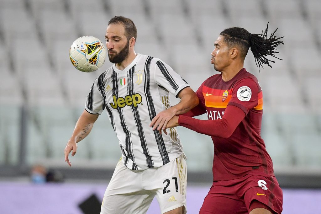 smalling higuain Juventus vs Roma - Serie A TIM 2019/2020