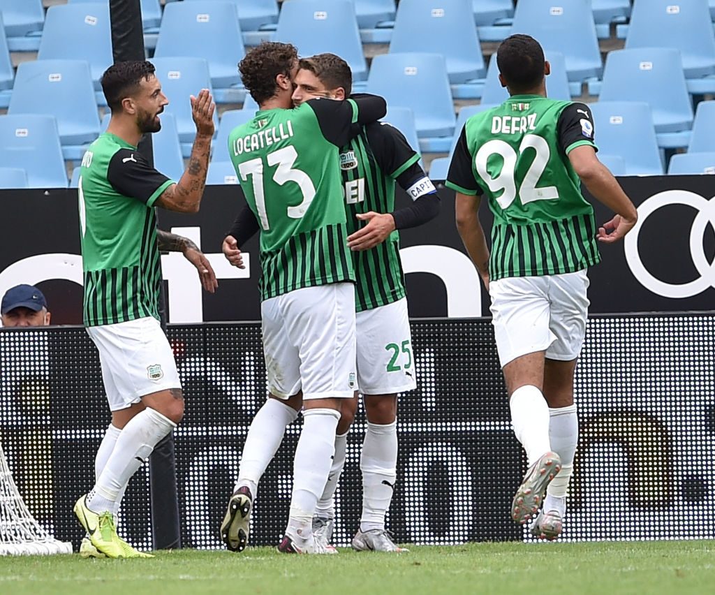 defrel locatelli berardi caputo Spezia Calcio v US Sassuolo - Serie A