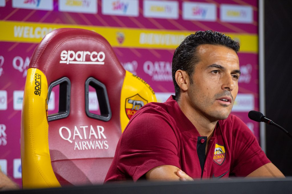 AS Roma, conferenza stampa di presentazione del calciatore Pedro