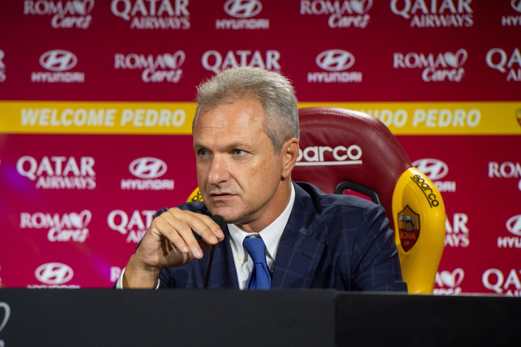 fienga AS Roma, conferenza stampa di presentazione del calciatore Pedro