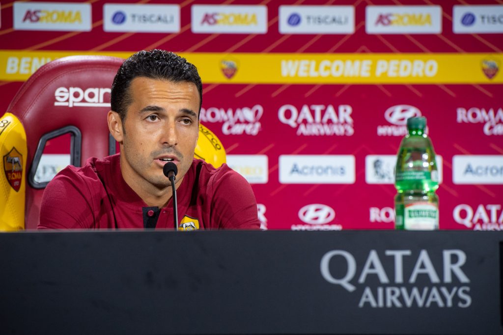AS Roma, conferenza stampa di presentazione del calciatore Pedro