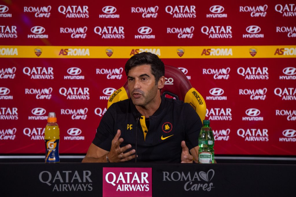 AS Roma, la conferenza stampa di Paulo Fonseca