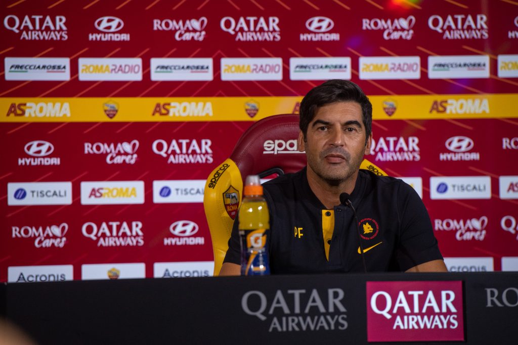 AS Roma, la conferenza stampa di Paulo Fonseca