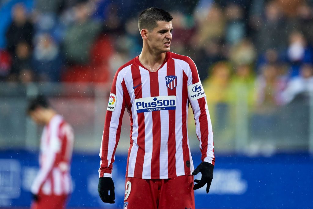 morata SD Eibar SAD v Club Atletico de Madrid  - La Liga