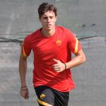 Calafiori AS Roma, sessione di allenamento a Trigoria