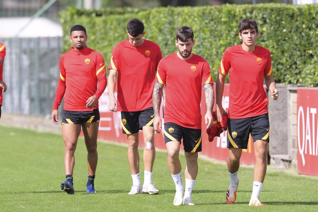 AS Roma, sessione di allenamento a Trigoria