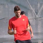 Fazio AS Roma, sessione di allenamento a Trigoria