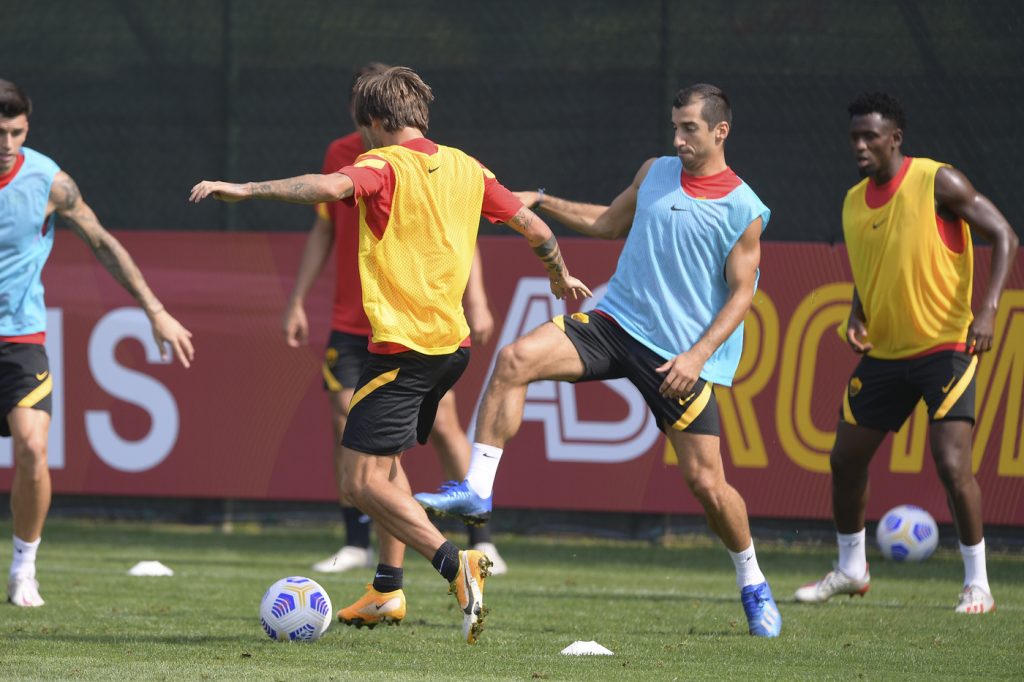 AS Roma, sessione di allenamento a Trigoria