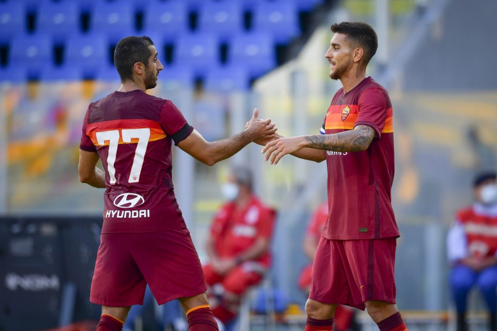 Mkhitaryan Pellegrini Frosinone vs Roma - Gara amichevole