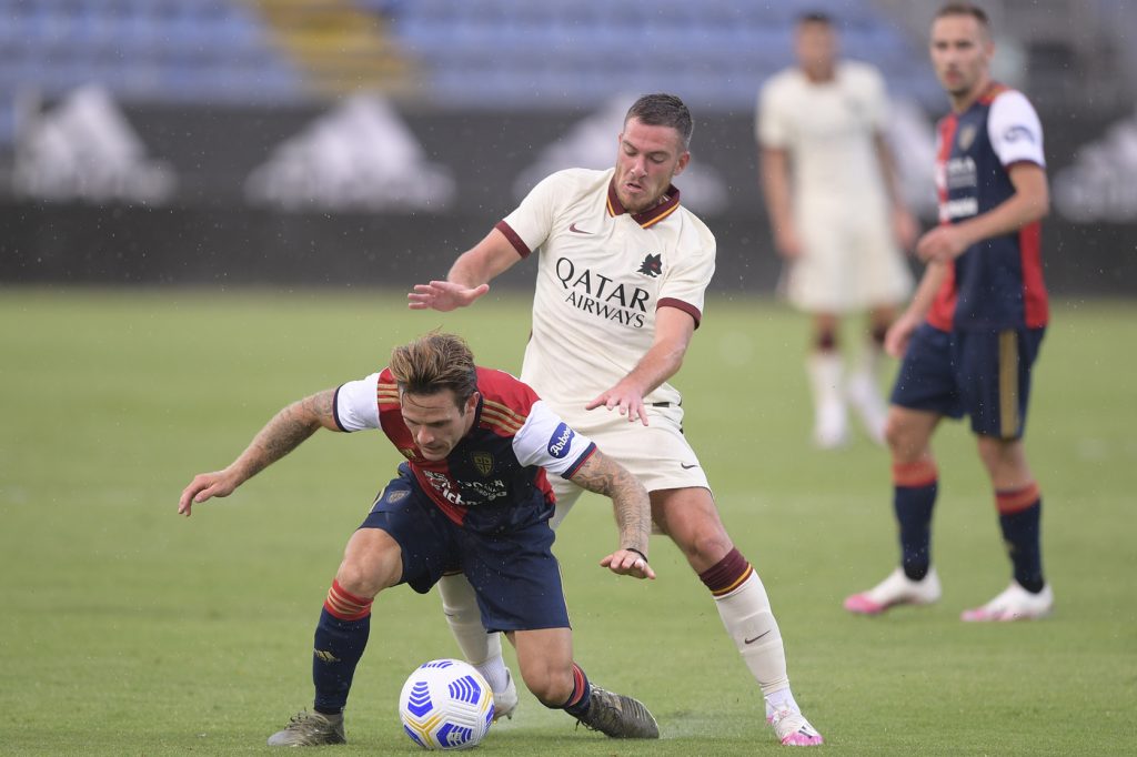 Amichevole: Cagliari vs AS Roma veretout nandez