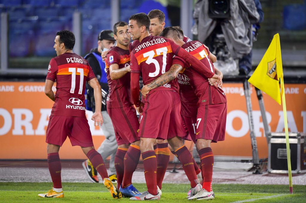 veretout spinazzola Roma vs Juventus - Serie A TIM 2020/2021