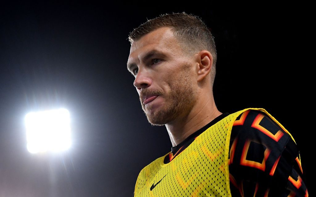 dzeko Hellas Verona FC v AS Roma - Serie A