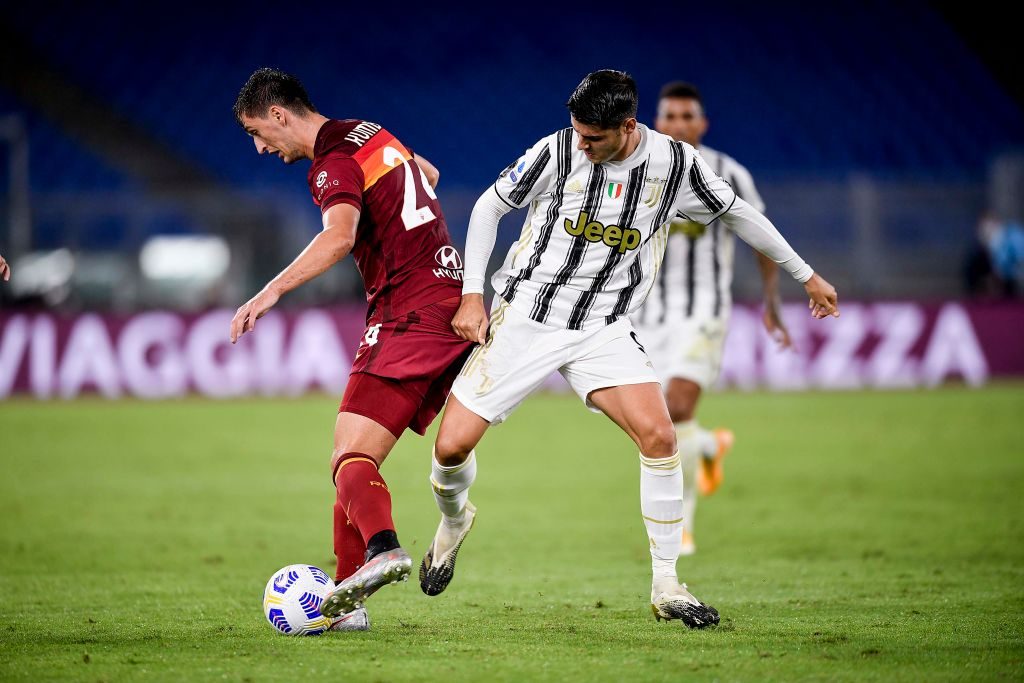 kumbulla morata AS Roma v Juventus - Serie A