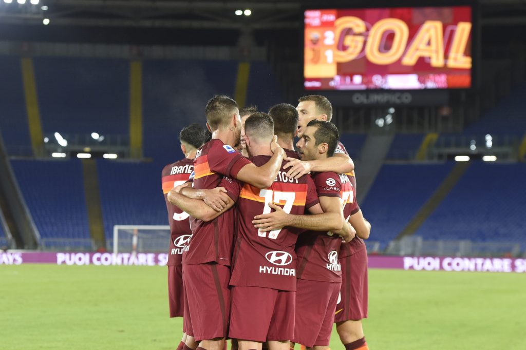 esultanza Roma vs Juventus - Serie A TIM 2020/2021