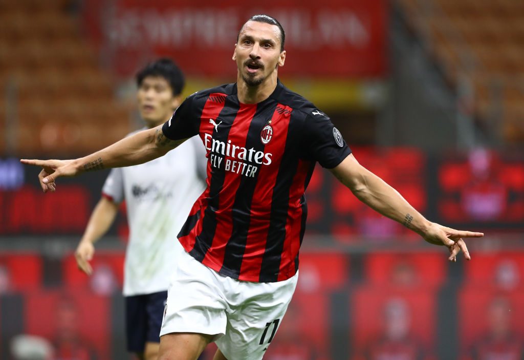 ibrahimovic AC Milan v Bologna FC - Serie A