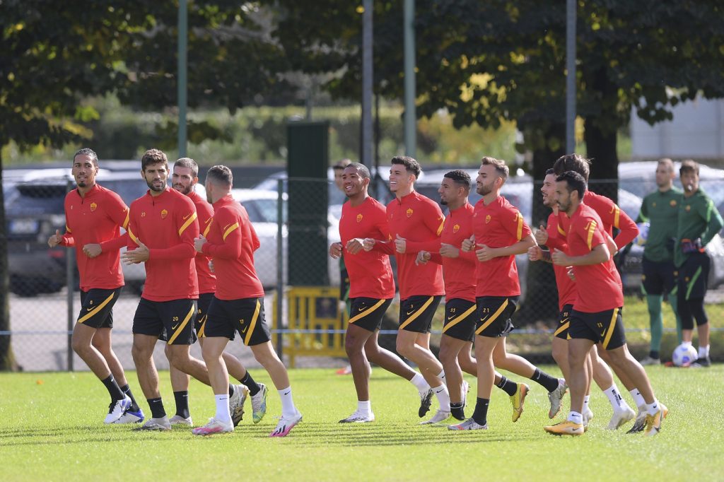 AS Roma, sessione di allenamento a TrigoriaAS Roma, sessione di allenamento a Trigoria