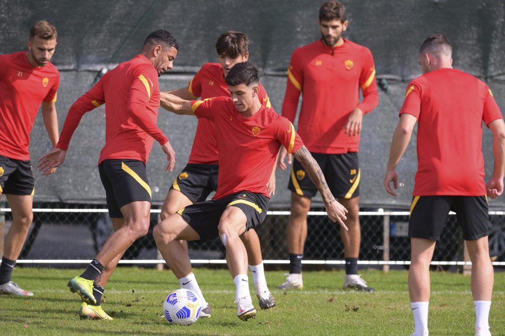 AS Roma, sessione di allenamento a TrigoriaAS Roma, sessione di allenamento a Trigoria