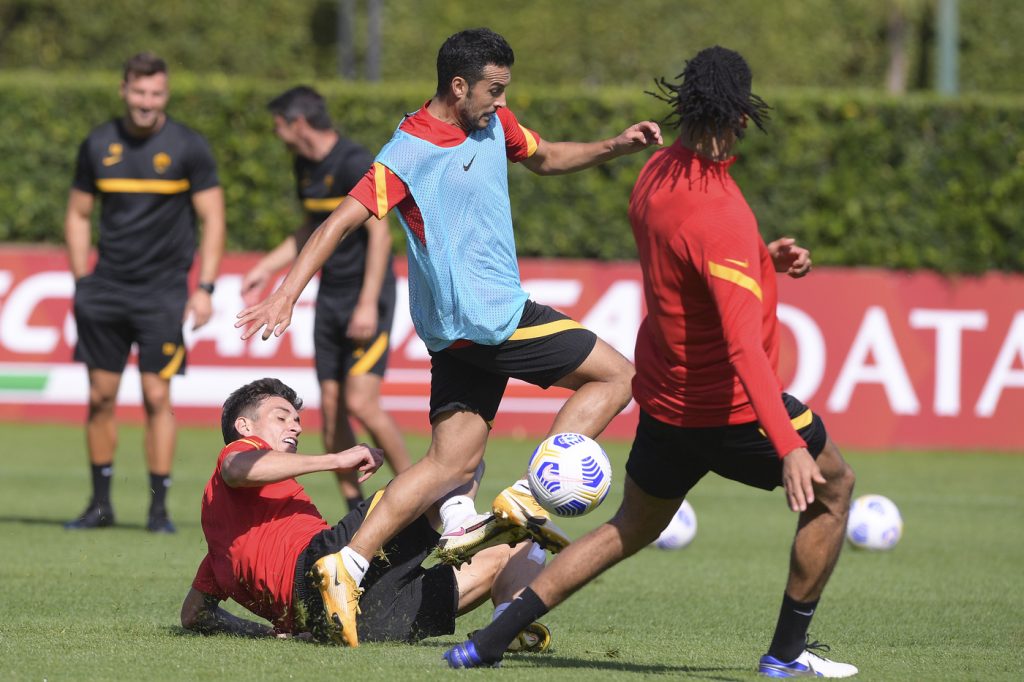 AS Roma, sessione di allenamento a Trigoria