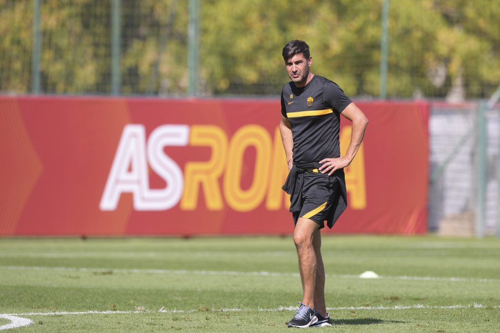 Fonseca AS Roma, sessione di allenamento a Trigoria