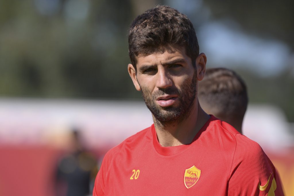 Fazio AS Roma, sessione di allenamento a Trigoria