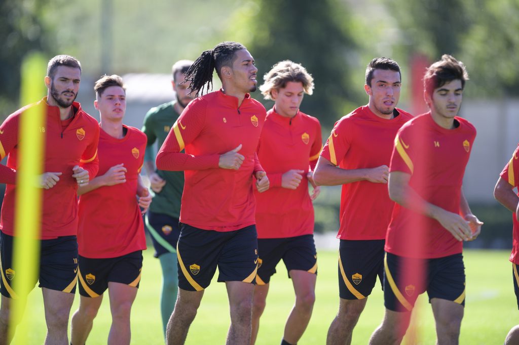AS Roma, sessione di allenamento a Trigoria