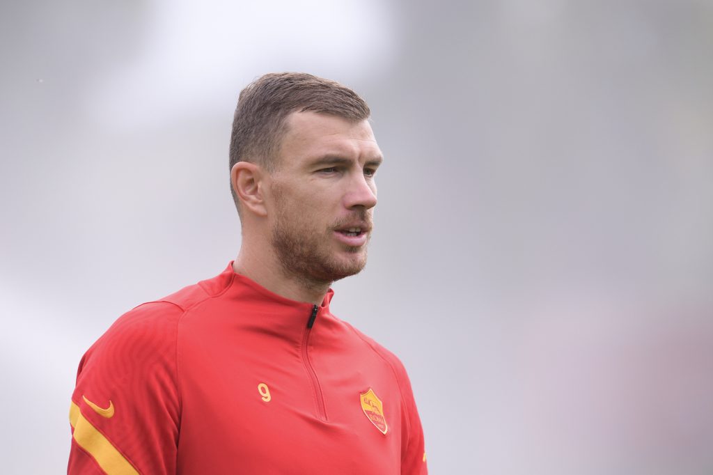 Dzeko AS Roma, sessione di allenamento a TrigoriaAS Roma, sessione di allenamento a Trigoria