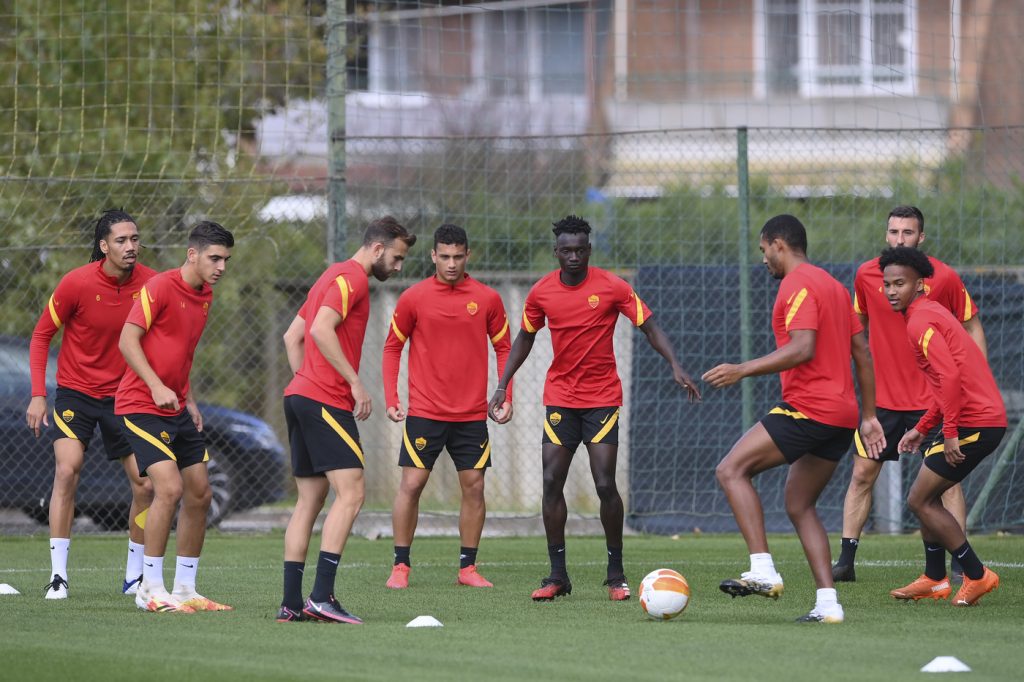 milanese AS Roma, sessione di allenamento a Trigoria