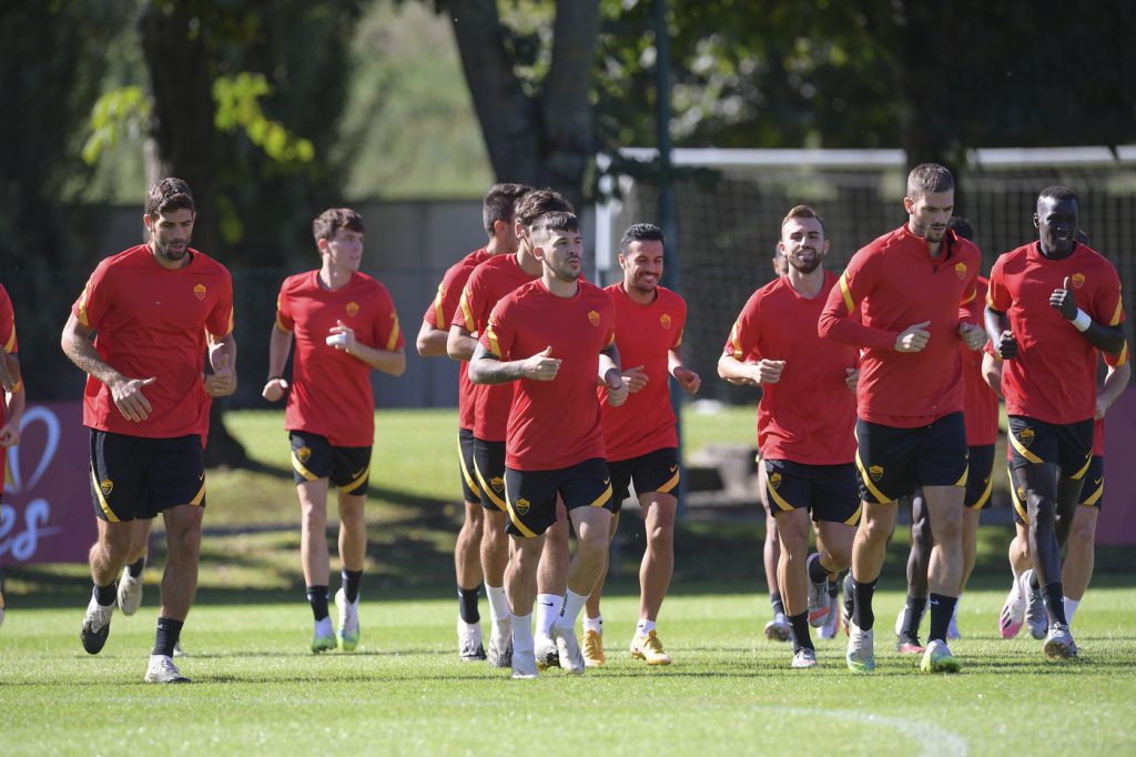 AS Roma, sessione di allenamento a Trigoria