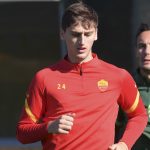 kumbulla AS Roma, sessione di allenamento a Trigoria alla Vigilia di Roma vs FiorentinaAS Roma, sessione di allenamento a Trigoria alla Vigilia di Roma vs Fiorentina