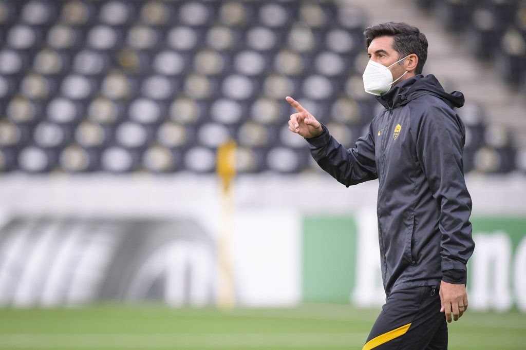 fonseca AS Roma, allenamento di rifiniura a Berna alla vigilia del match di Europa League