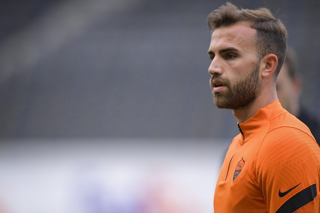 borja mayoral AS Roma, allenamento di rifiniura a Berna alla vigilia del match di Europa League