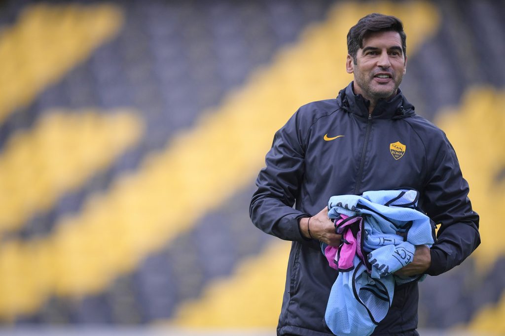 fonseca AS Roma, allenamento di rifiniura a Berna alla vigilia del match di Europa League