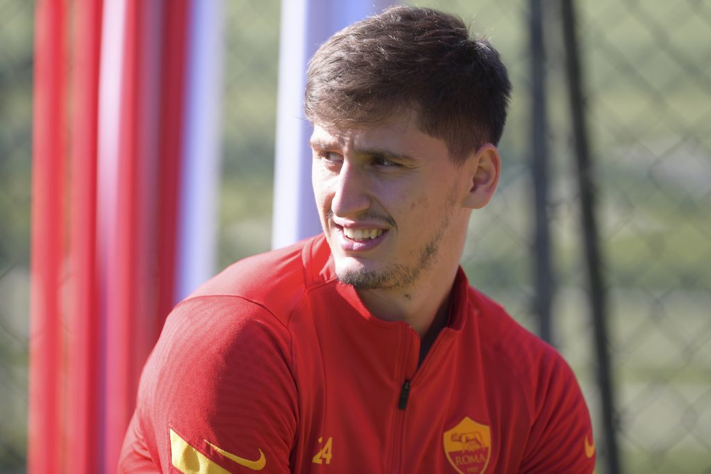 Kumbulla AS Roma, sessione di allenamento a TrigoriaAS Roma, sessione di allenamento a Trigoria