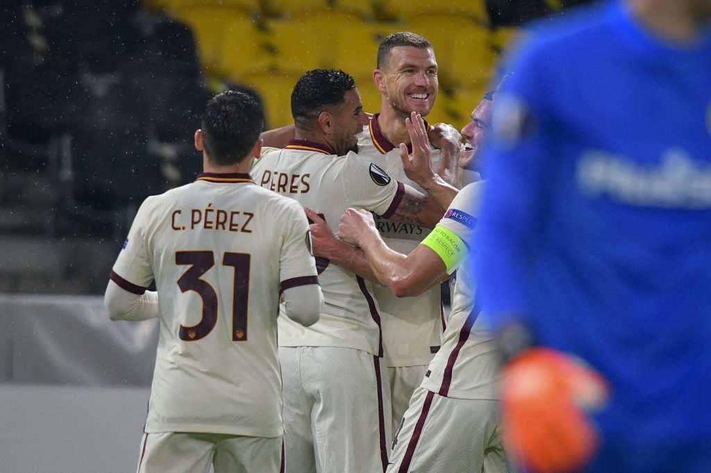 gol roma carles perez bruno peres dzeko