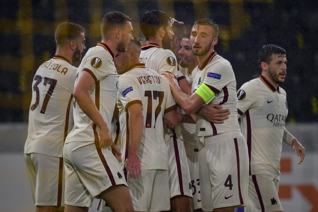 mkhitaryan dzeko fazio cristante carles perez veretout bruno peres