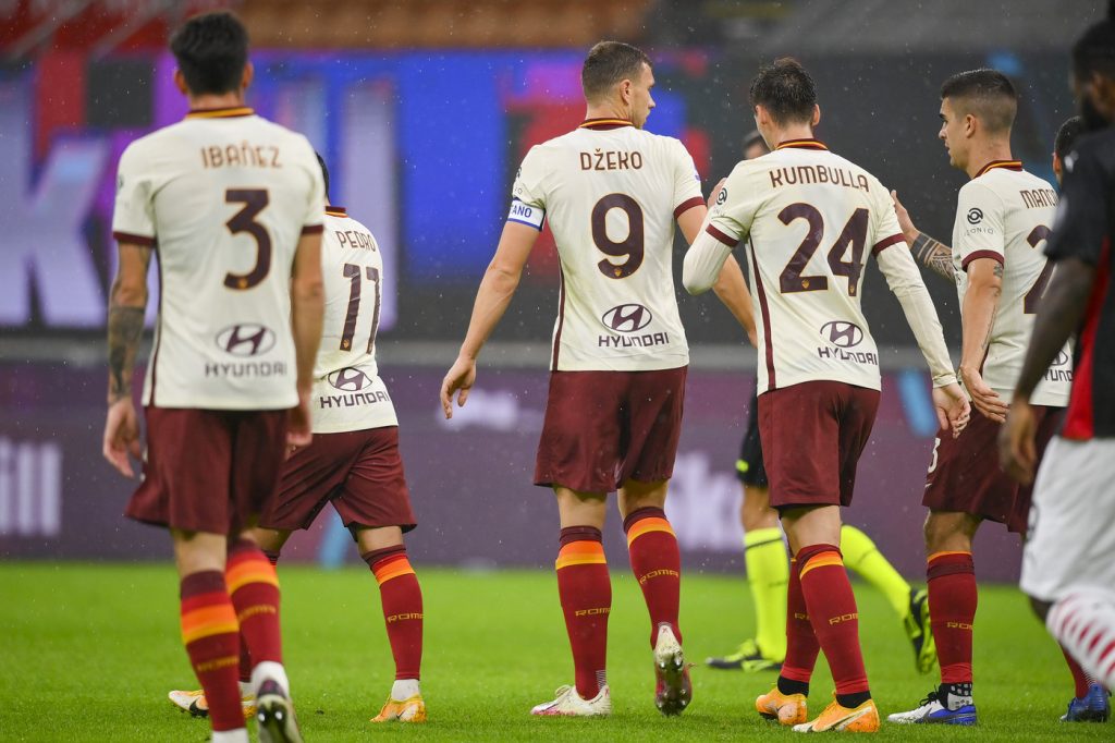 dzeko Milan vs Roma - Serie A TIM 2020/2021