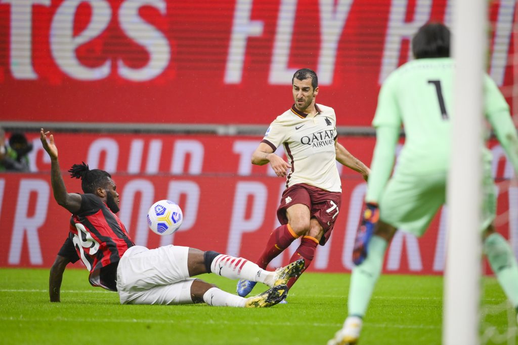 mkhitaryan kessie Milan vs Roma - Serie A TIM 2020/2021
